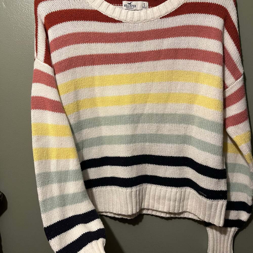 Hollister Rainbow Striped Sweater